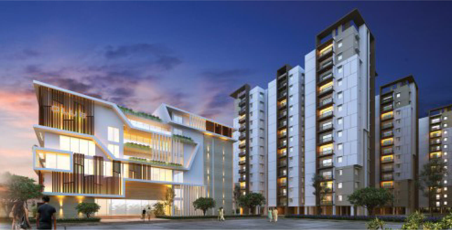 Ameya apartment towers at Miyapur